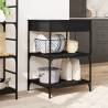 Kitchen Trolley Black 60x48x89.5 cm - Stylish & Functional