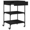 Kitchen Trolley Black 60x48x89.5 cm - Stylish & Functional