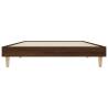 Brown Oak Bed Frame 90x200 cm | Engineered Wood | Hipo Market