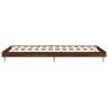 Brown Oak Bed Frame 90x200 cm | Engineered Wood | Hipo Market