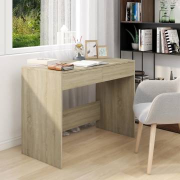 Desk Sonoma Oak - Stylish Engineered Wood Furniture