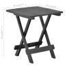 Folding Garden Table Anthracite - 45x43x50 cm Plastic