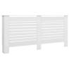 Stylish White Radiator Cover 172x19x81.5 cm MDF | HipoMarket