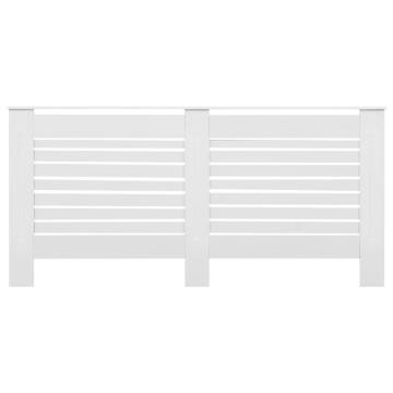 Stylish White Radiator Cover 172x19x81.5 cm MDF | HipoMarket