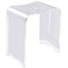 RIDDER Bathroom Stool Trendy Transparent Colour transparent 