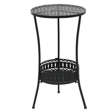 Bistro Table Black 40x70 cm - Vintage Metal Design