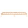 LED Bed Frame 75x190 cm | Small Single Solid Wood | HipoMarket