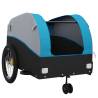 Bike Trailer Black and Blue 45 kg - Sturdy Iron Cargo Trailer