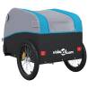 Bike Trailer Black and Blue 45 kg - Sturdy Iron Cargo Trailer