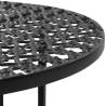 Bistro Table Black 40x70 cm - Vintage Metal Design