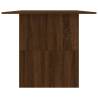 Elegant Brown Oak Dining Table - 180x90 cm - Durable Design