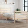 Bed Frame Solid Wood Pine 100x200 cm Colour natural Size 100 x 200 cm 