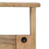 Wall-Mounted Coat Rack - Solid Mango Wood with 4 Hooks