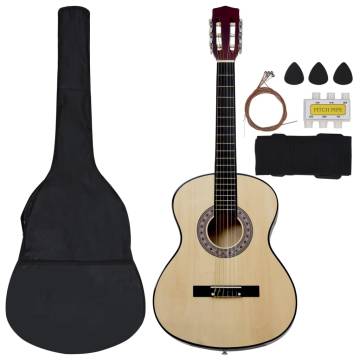 8 Piece Classical Guitar Set for Kids & Beginners - 3/4 Size