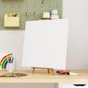 Stretched Canvases 12 pcs White Fabric and Solid Wood Pine Size 50 x 50 x 1.5 cm 