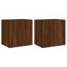 Brown Oak TV Wall Cabinets - Space-Saving & Stylish Design