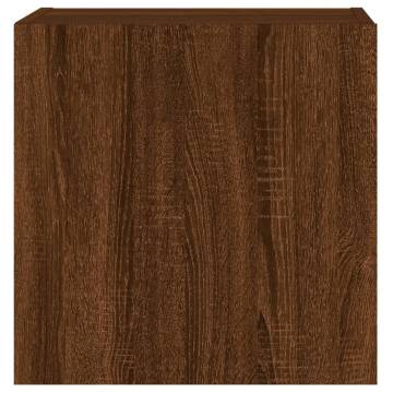 Brown Oak TV Wall Cabinets - Space-Saving & Stylish Design