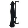 Wall-Mounted Parasol with LEDs - 300 cm Black | HipoMarket