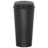 Duo Bin Trash Can Black 50L - Stylish Waste Separation