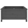 Garden Planter Grey - Solid Wood Pine 82.5x82.5x39 cm