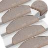 Carpet Stair Treads 15 pcs Light Brown 65x24x4 cm Colour light brown Size 65 x 24 x 4 cm Quantity in Package 15 