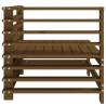 Garden Corner Sofa Honey Brown - Solid Wood Pine | HipoMarket