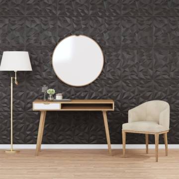 Wall Panels 24 pcs Black 50x50 cm XPS - Design Your Space