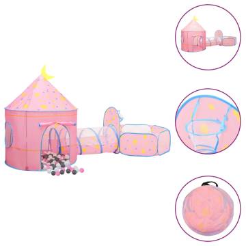 Children Play Tent with 250 Balls - Fun Pink Playhouse