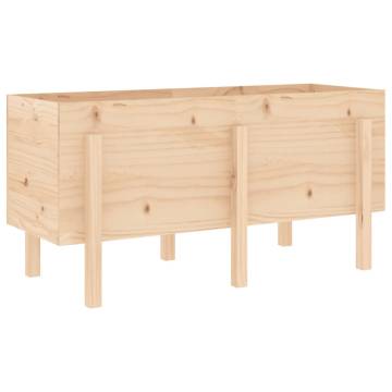 Garden Raised Bed 121x50x57 cm - Solid Pine Wood | HipoMarket