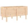 Garden Raised Bed 121x50x57 cm - Solid Pine Wood | HipoMarket