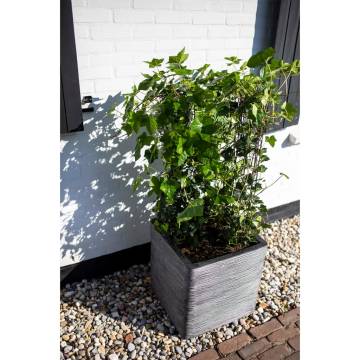 Capi Planter Nature Rib Square 30x30 cm Anthracite | Hipomarket