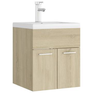 Sink Cabinet with Basin - Sonoma Oak | Hipomarket