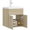 Sink Cabinet with Basin - Sonoma Oak | Hipomarket