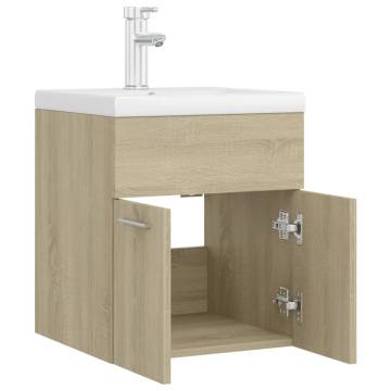 Sink Cabinet with Basin - Sonoma Oak | Hipomarket