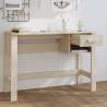 Solid Wood Pine Desk HAMAR Honey Brown - 110x40 cm