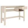 Solid Wood Pine Desk HAMAR Honey Brown - 110x40 cm