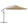 Cantilever Umbrella 350cm - Aluminium Pole in Taupe