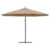 Cantilever Umbrella 350cm - Aluminium Pole in Taupe