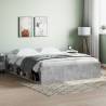 Concrete Grey Bed Frame 150x200 cm King Size - Modern Design