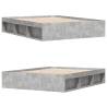 Concrete Grey Bed Frame 150x200 cm King Size - Modern Design