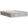 Concrete Grey Bed Frame 150x200 cm King Size - Modern Design