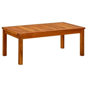 Garden Coffee Table - Solid Acacia Wood - 90x50x36 cm