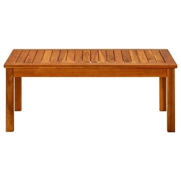 Garden Coffee Table - Solid Acacia Wood - 90x50x36 cm