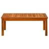 Garden Coffee Table - Solid Acacia Wood - 90x50x36 cm