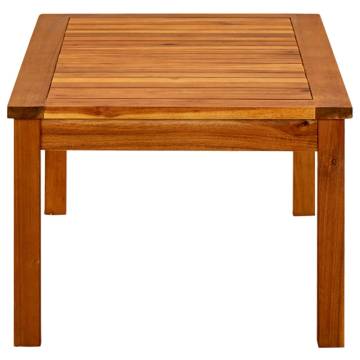 Garden Coffee Table - Solid Acacia Wood - 90x50x36 cm