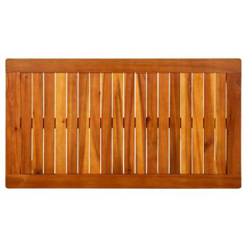 Garden Coffee Table - Solid Acacia Wood - 90x50x36 cm