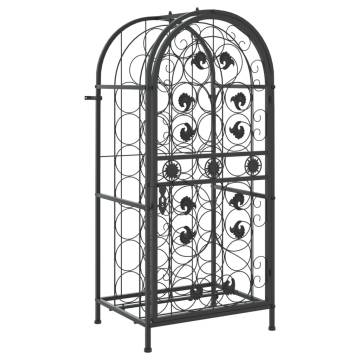 Wine Rack for 33 Bottles - Elegant Wrought Iron Storage