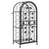 Wine Rack for 33 Bottles - Elegant Wrought Iron Storage