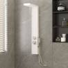 Shower Panel System Aluminium White Colour white Size 15 x 47 x 114 cm 