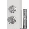 Stylish Shower Panel System Aluminium White - Hipomarket